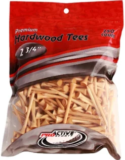 ProActive Premium Sports Hardwood Golf Tees 2.75" 250 Count