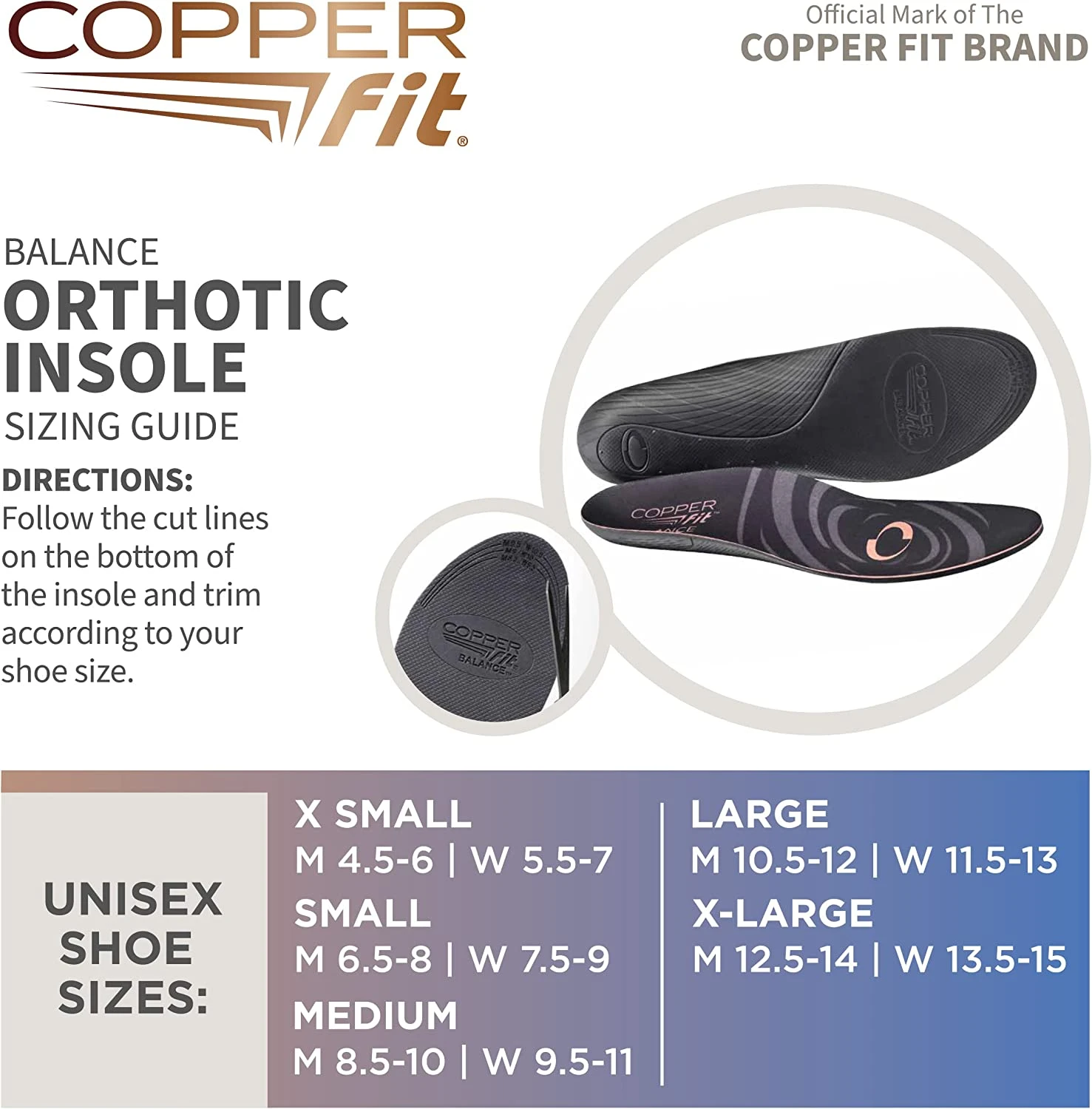 Copper Fit Balance Orthotic Insoles - Image 3