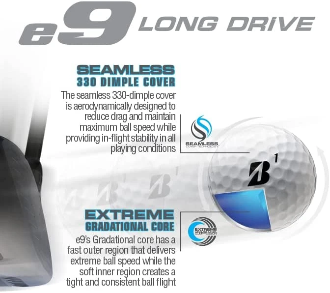 Bridgestone E9 Long Drive Golf Balls - Image 4