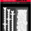 Zero Friction Lock N Drive 3-Prong Golf Tees (3-1/4 Inch, White, Pack Of 18)